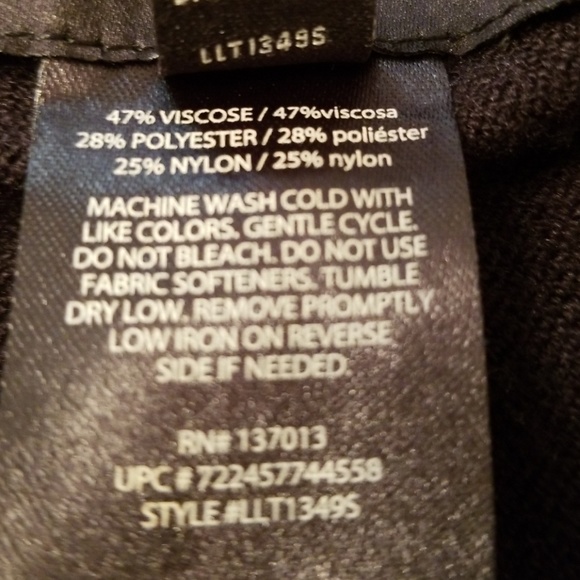 Black fringe convertible cardigan from The Limited - Picture 4 of 4